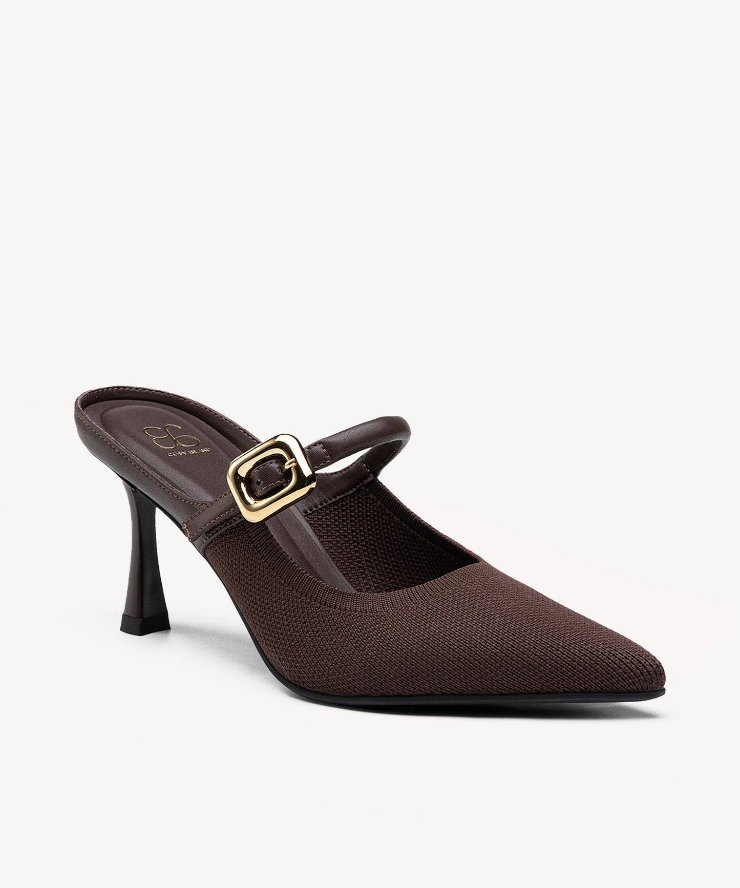 Zapato Mule Elegante de Tacón y Punta Fina