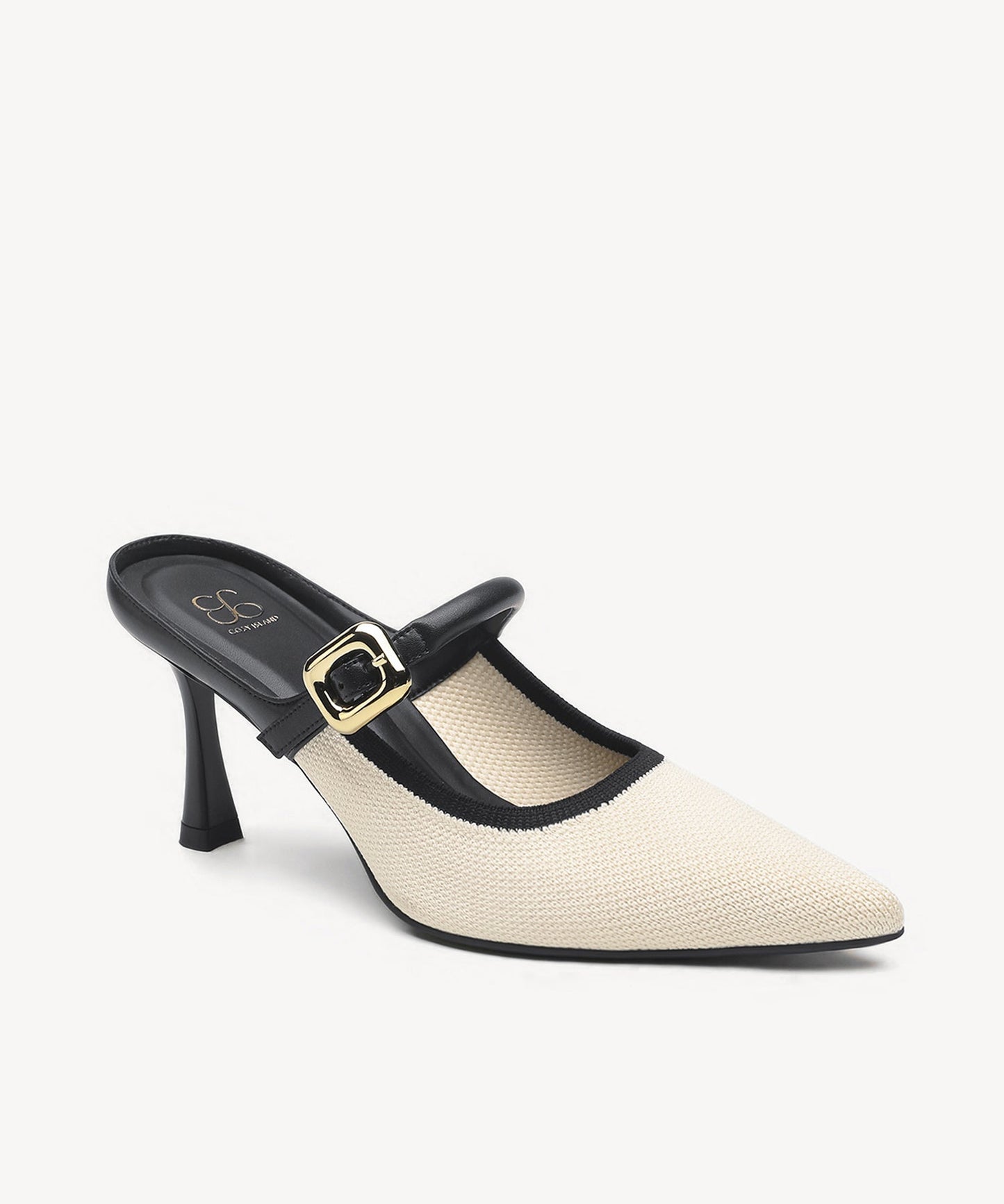 Zapato Mule Elegante de Tacón y Punta Fina