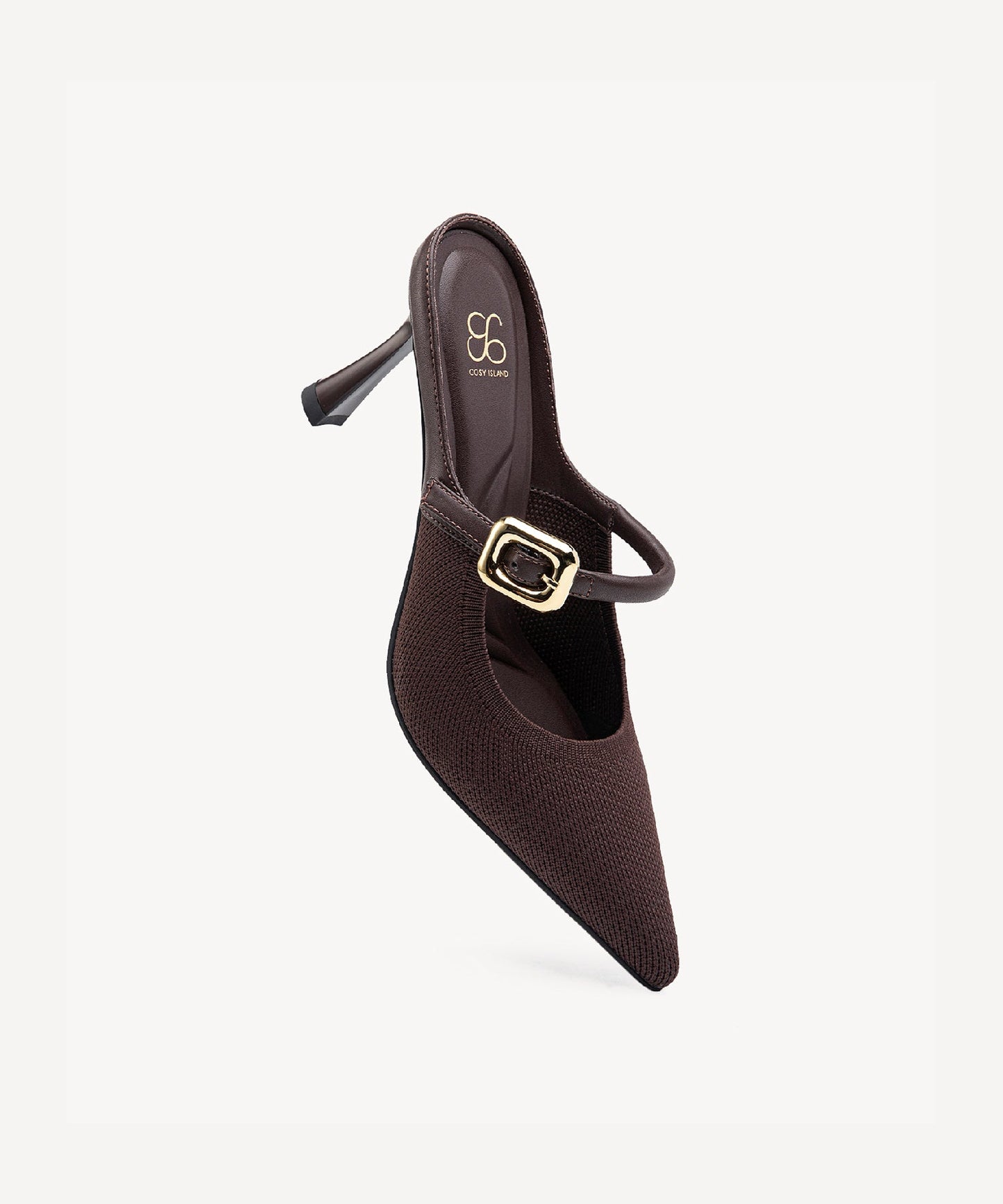 Zapato Mule Elegante de Tacón y Punta Fina