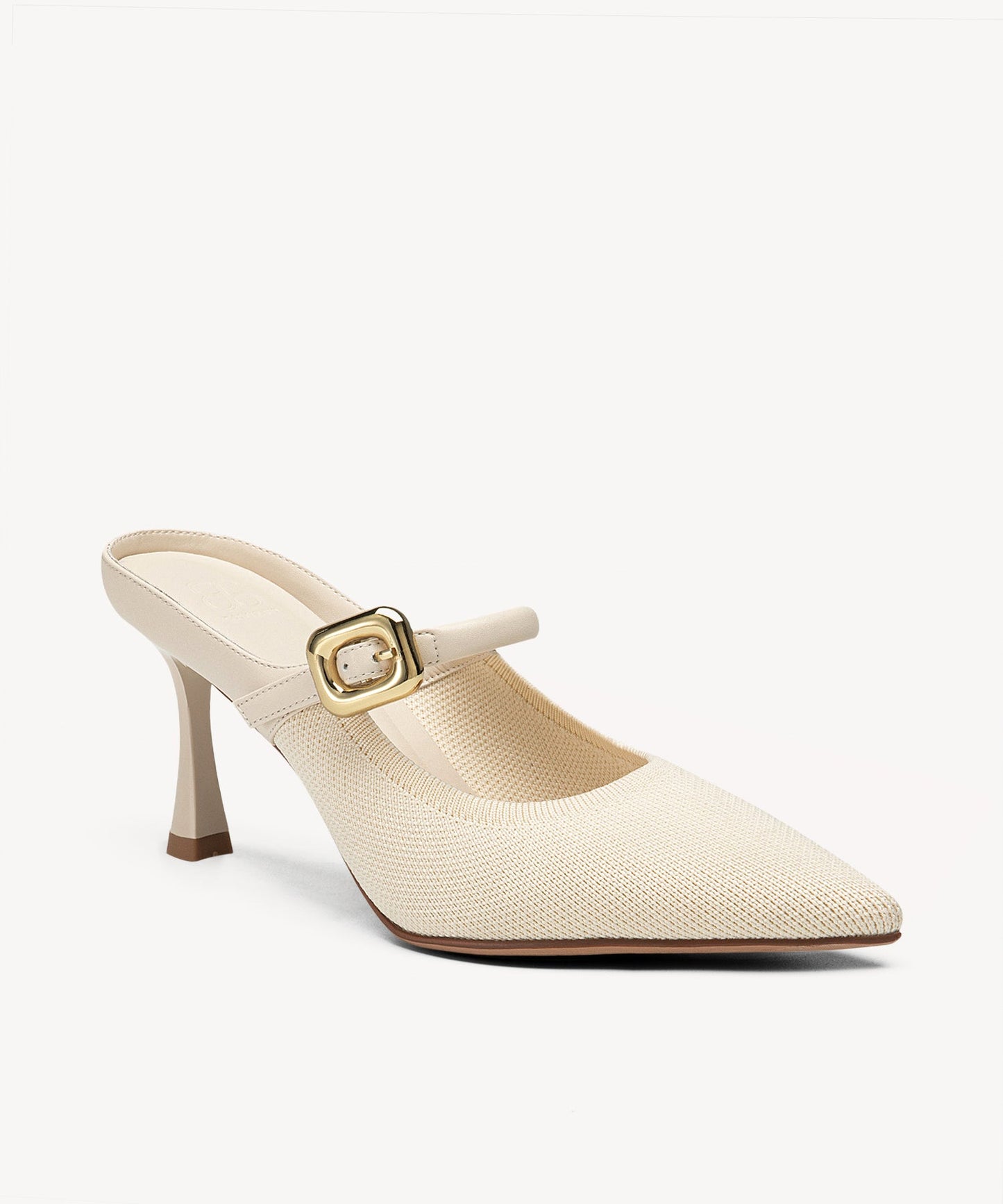 Zapato Mule Elegante de Tacón y Punta Fina