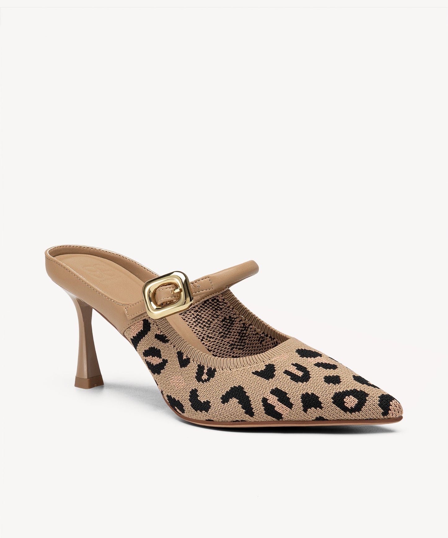 Zapato Mule Elegante de Tacón y Punta Fina