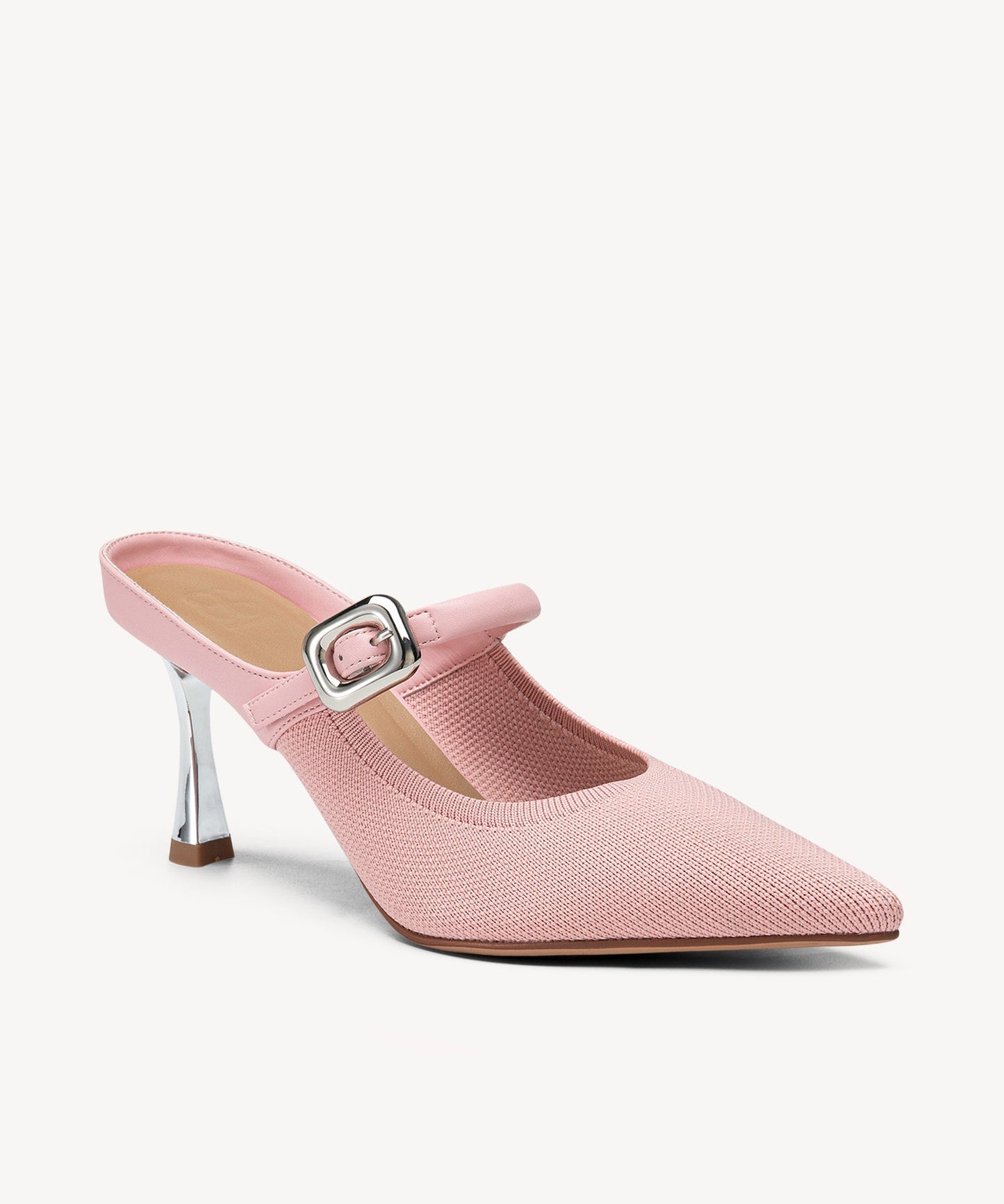 Zapato Mule Elegante de Tacón y Punta Fina