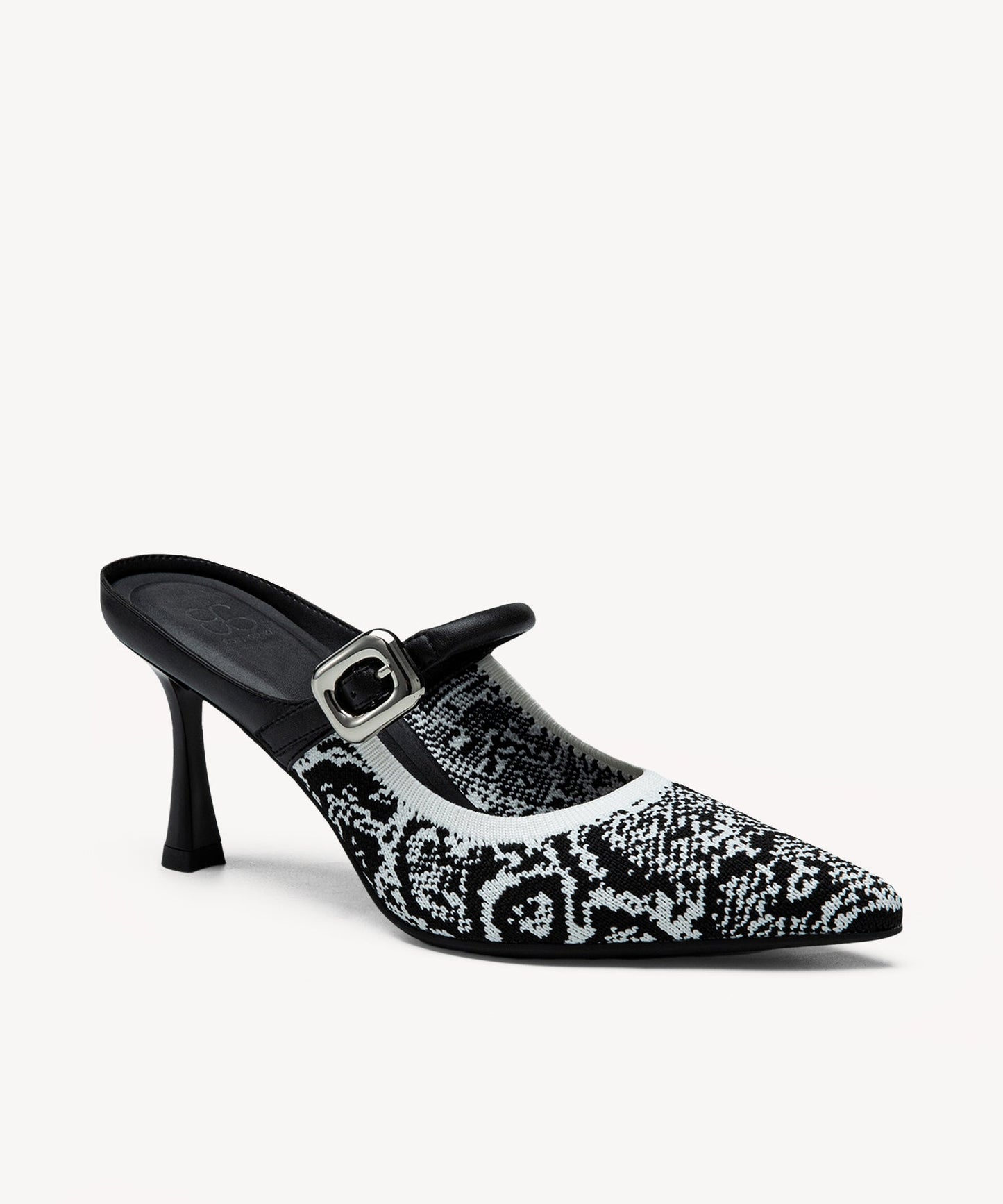 Zapato Mule Elegante de Tacón y Punta Fina
