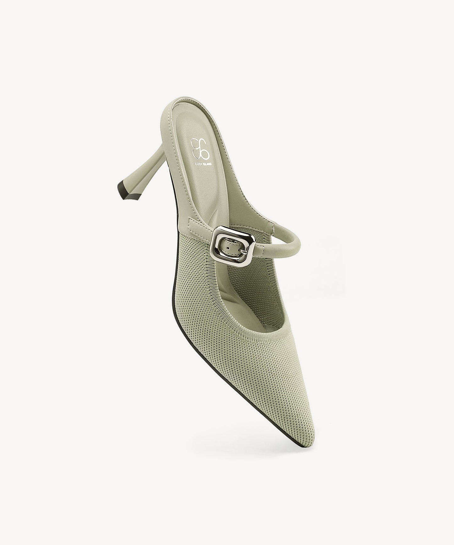 Zapato Mule Elegante de Tacón y Punta Fina