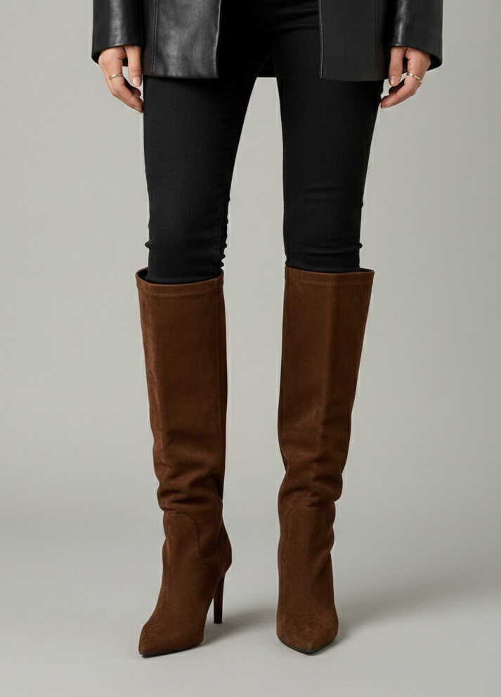 Valeria | Botas altas elegantes de tacón fino