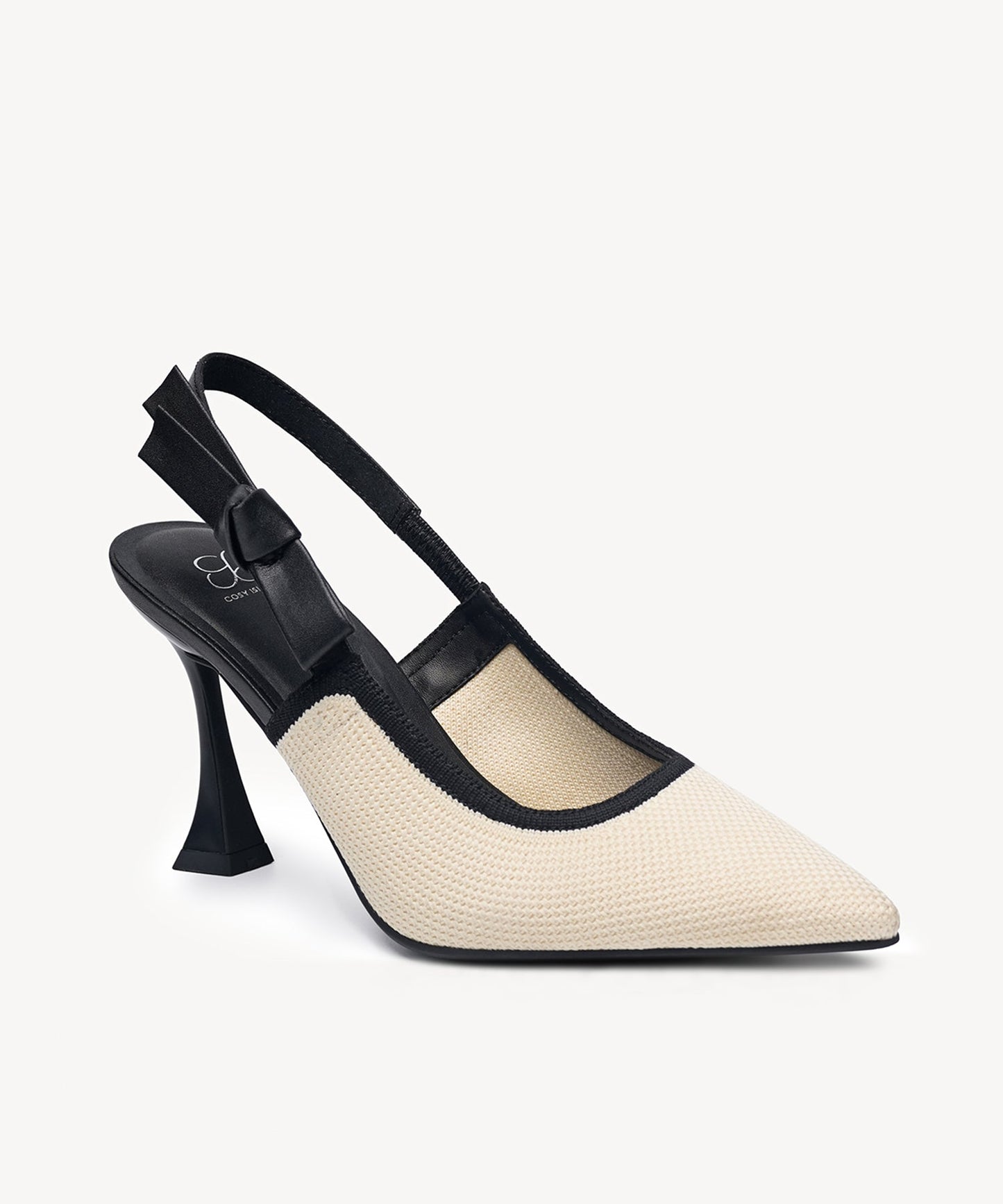 Zapatos de tacón con punta puntiaguda y lazo EverLush