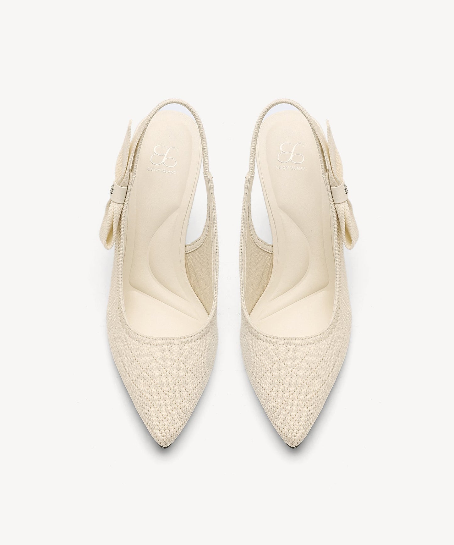 Zapatos de tacón con punta puntiaguda y lazo EverLush