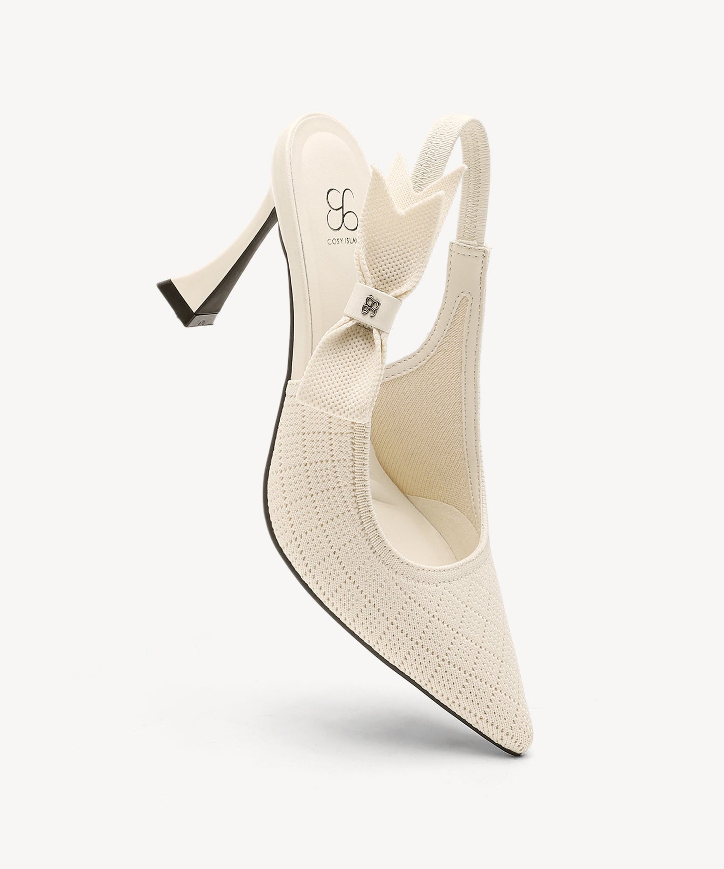 Zapatos de tacón con punta puntiaguda y lazo EverLush