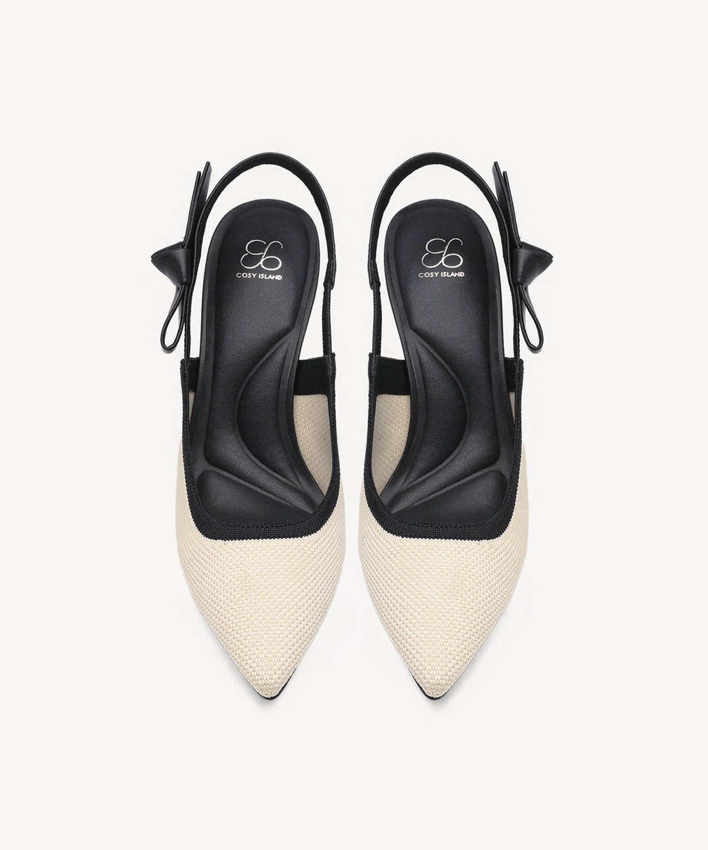 Zapatos de tacón con punta puntiaguda y lazo EverLush