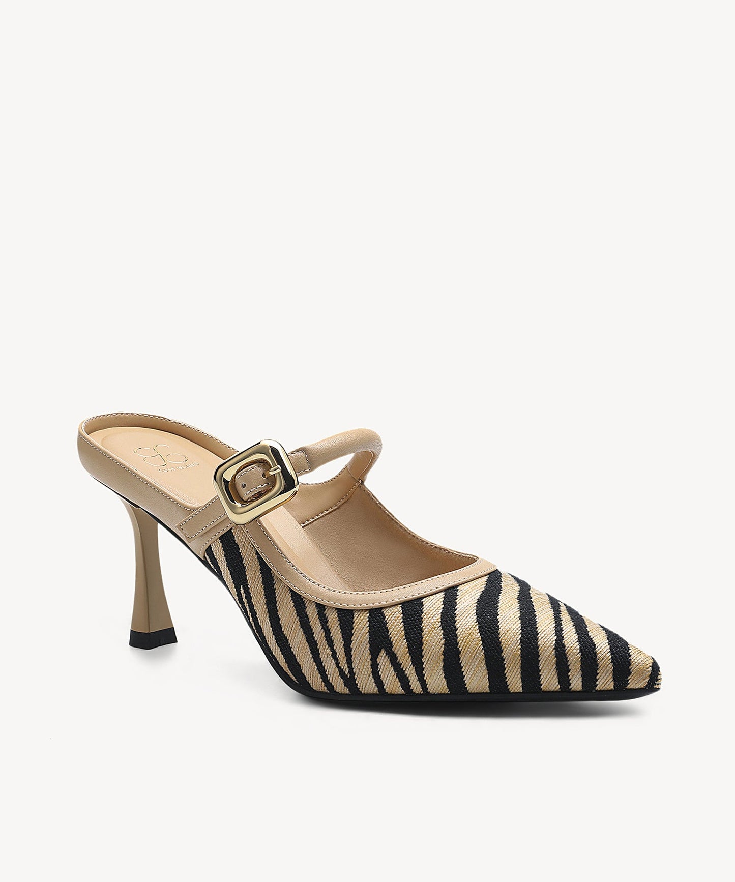 Zapato Mule Elegante de Tacón y Punta Fina