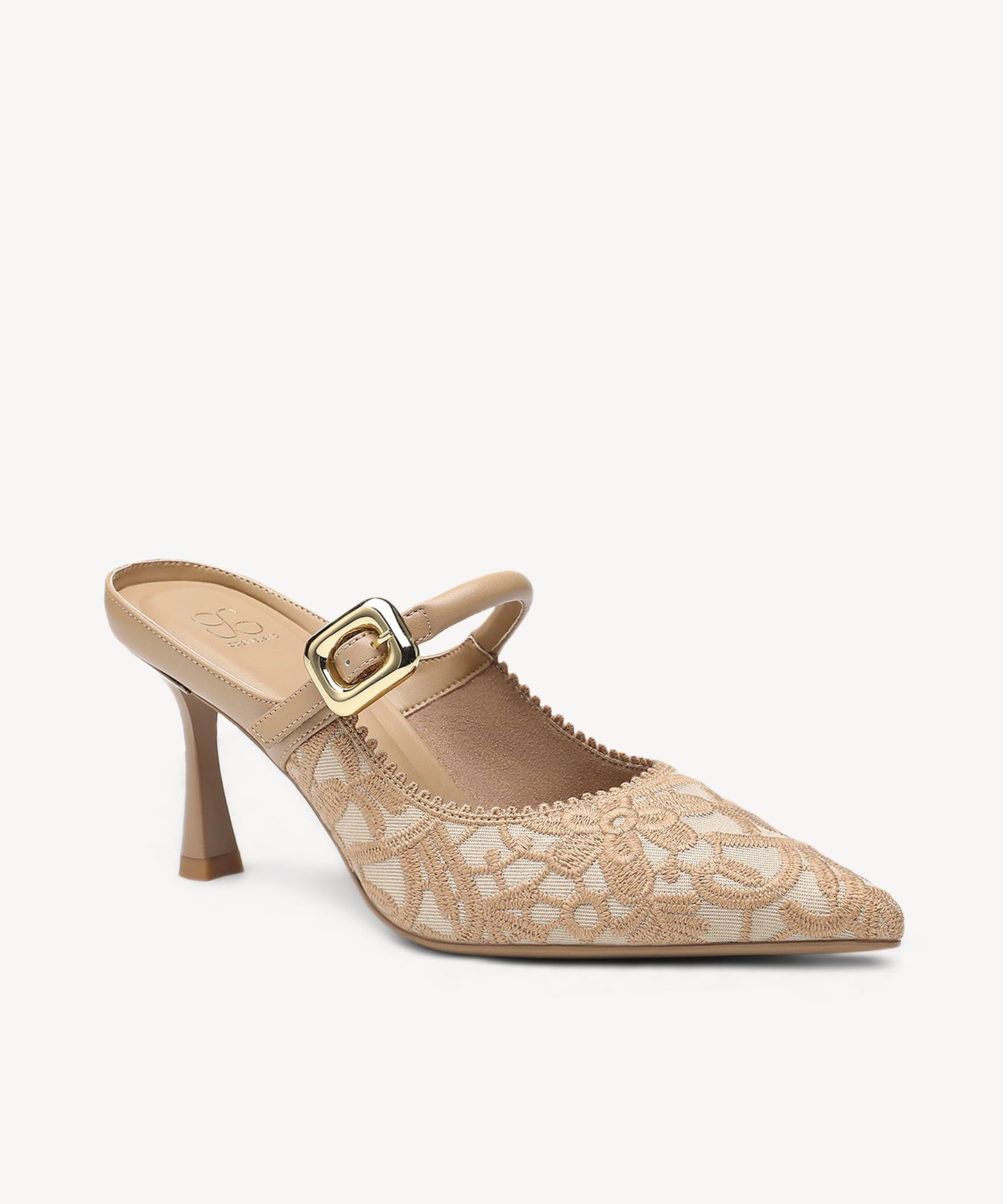 Zapato Mule Elegante de Tacón y Punta Fina