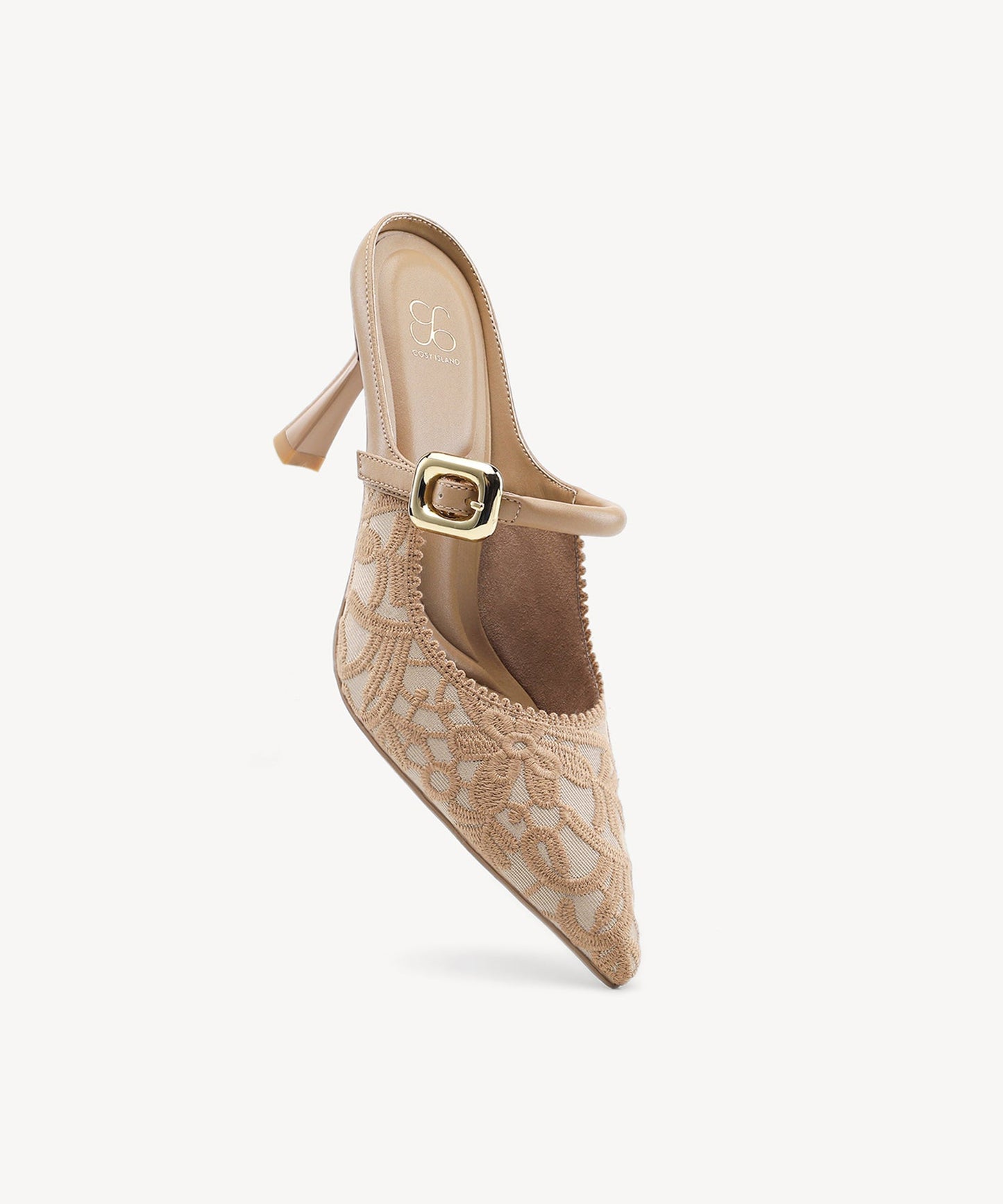 Zapato Mule Elegante de Tacón y Punta Fina