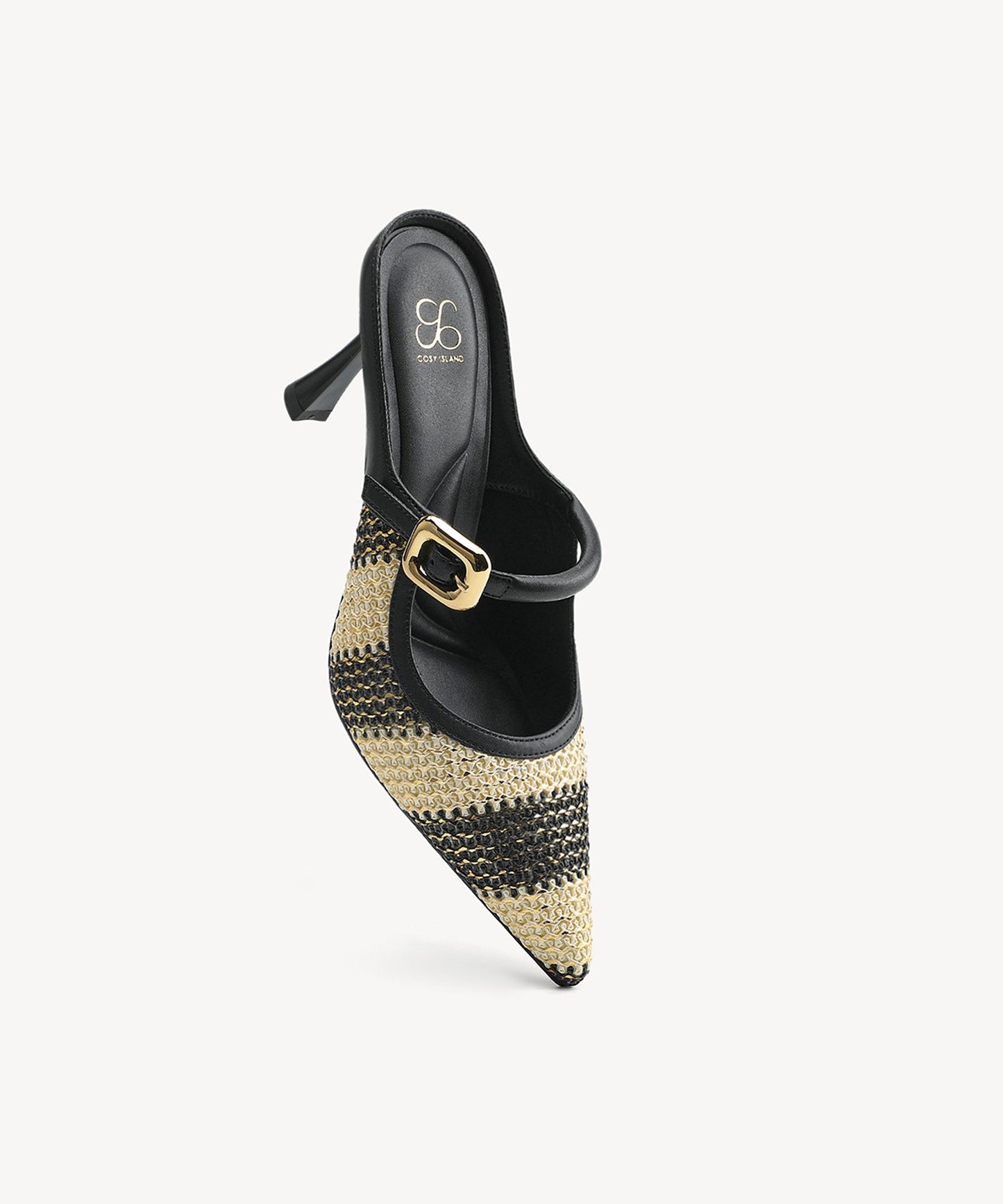 Zapato Mule Elegante de Tacón y Punta Fina