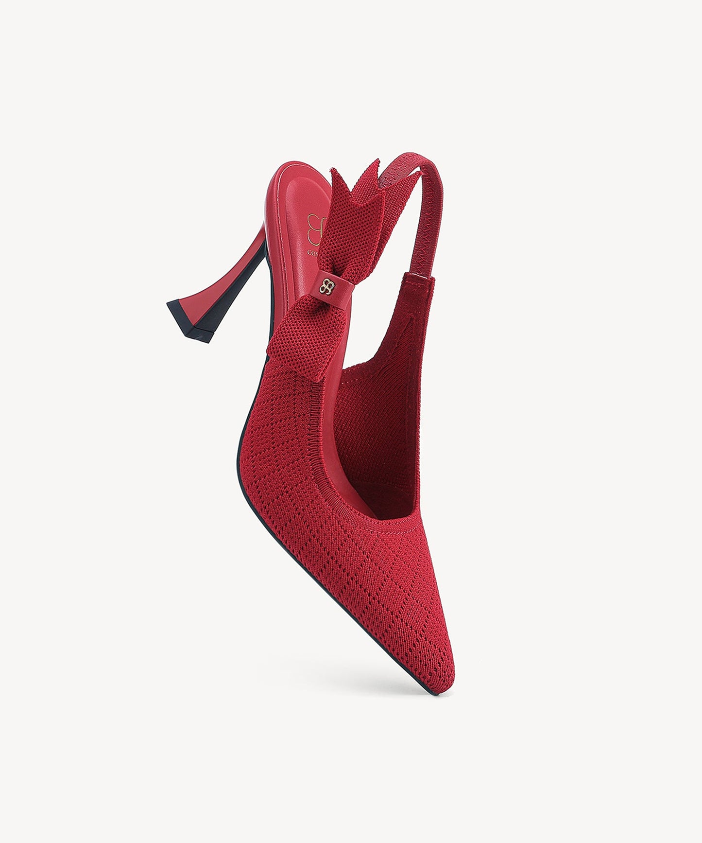 Zapatos de tacón con punta puntiaguda y lazo EverLush