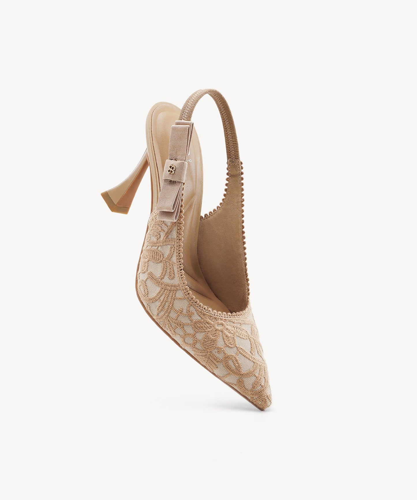 Zapatos de tacón con punta puntiaguda y lazo EverLush