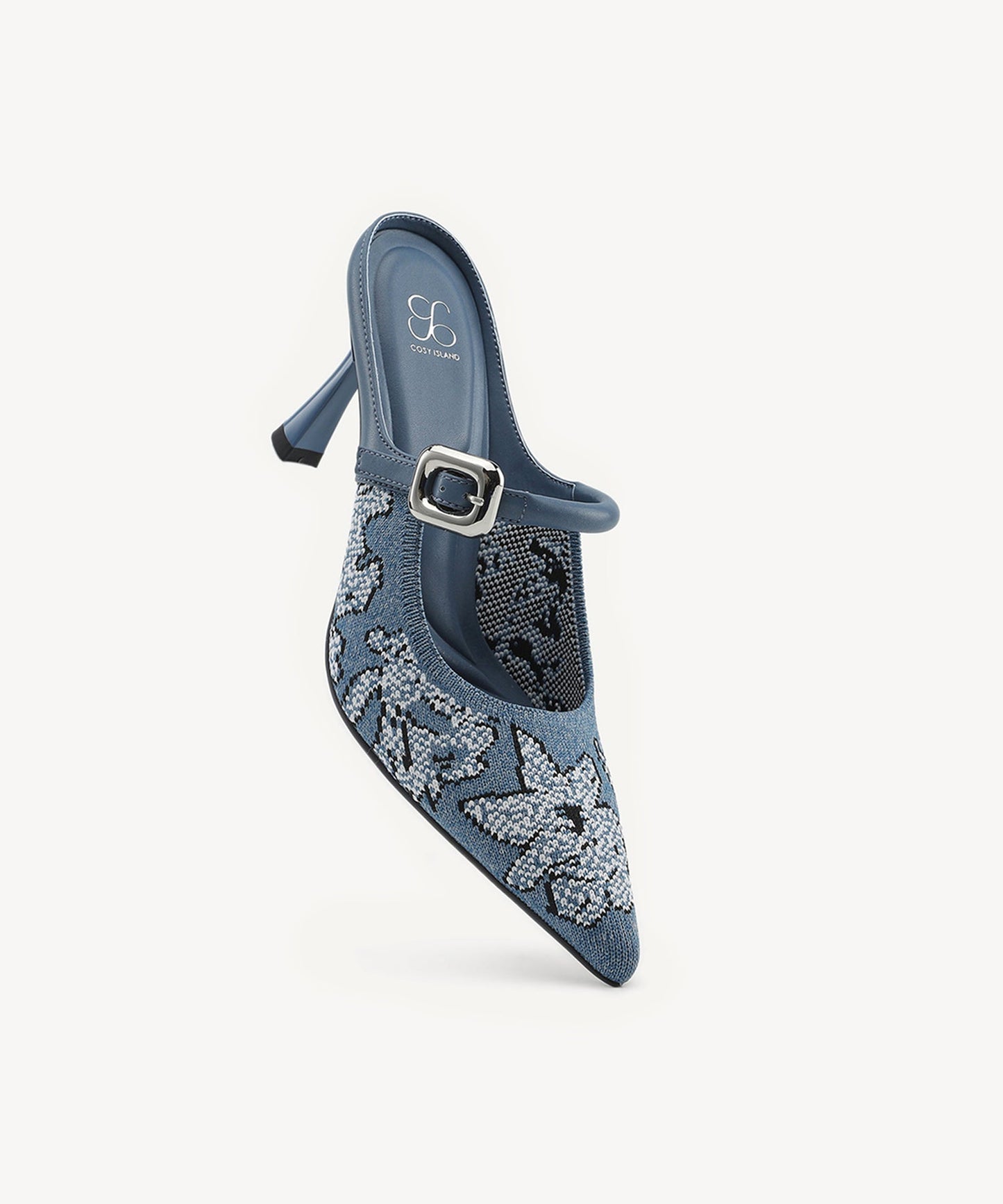Zapato Mule Elegante de Tacón y Punta Fina