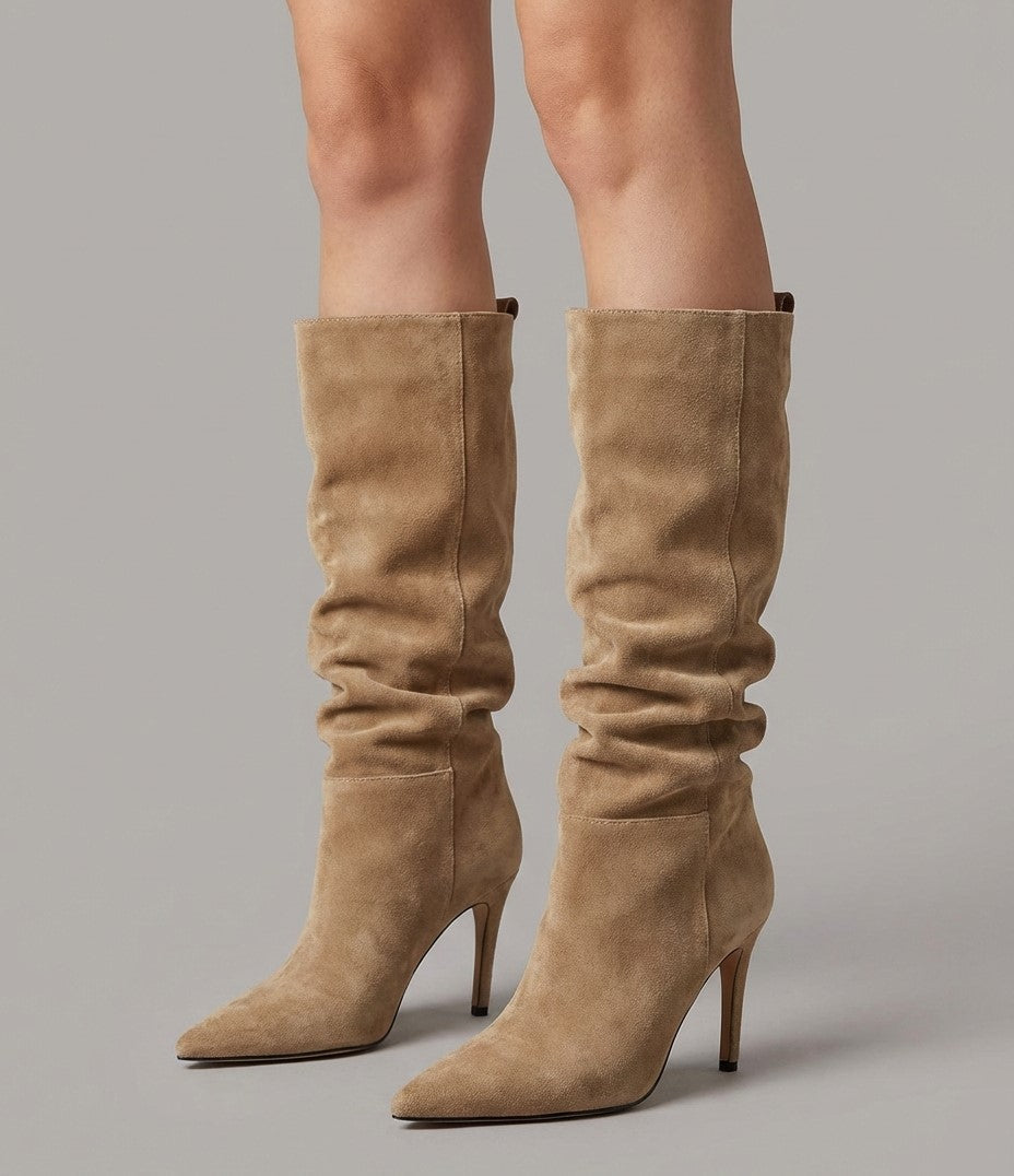 Valeria | Botas altas elegantes de tacón fino