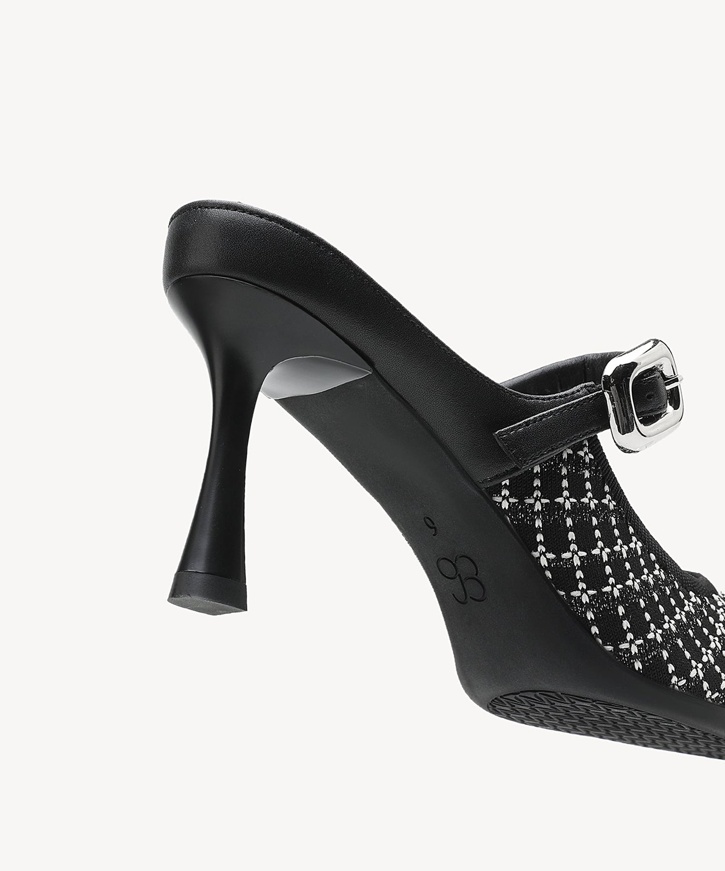 Zapato Mule Elegante de Tacón y Punta Fina