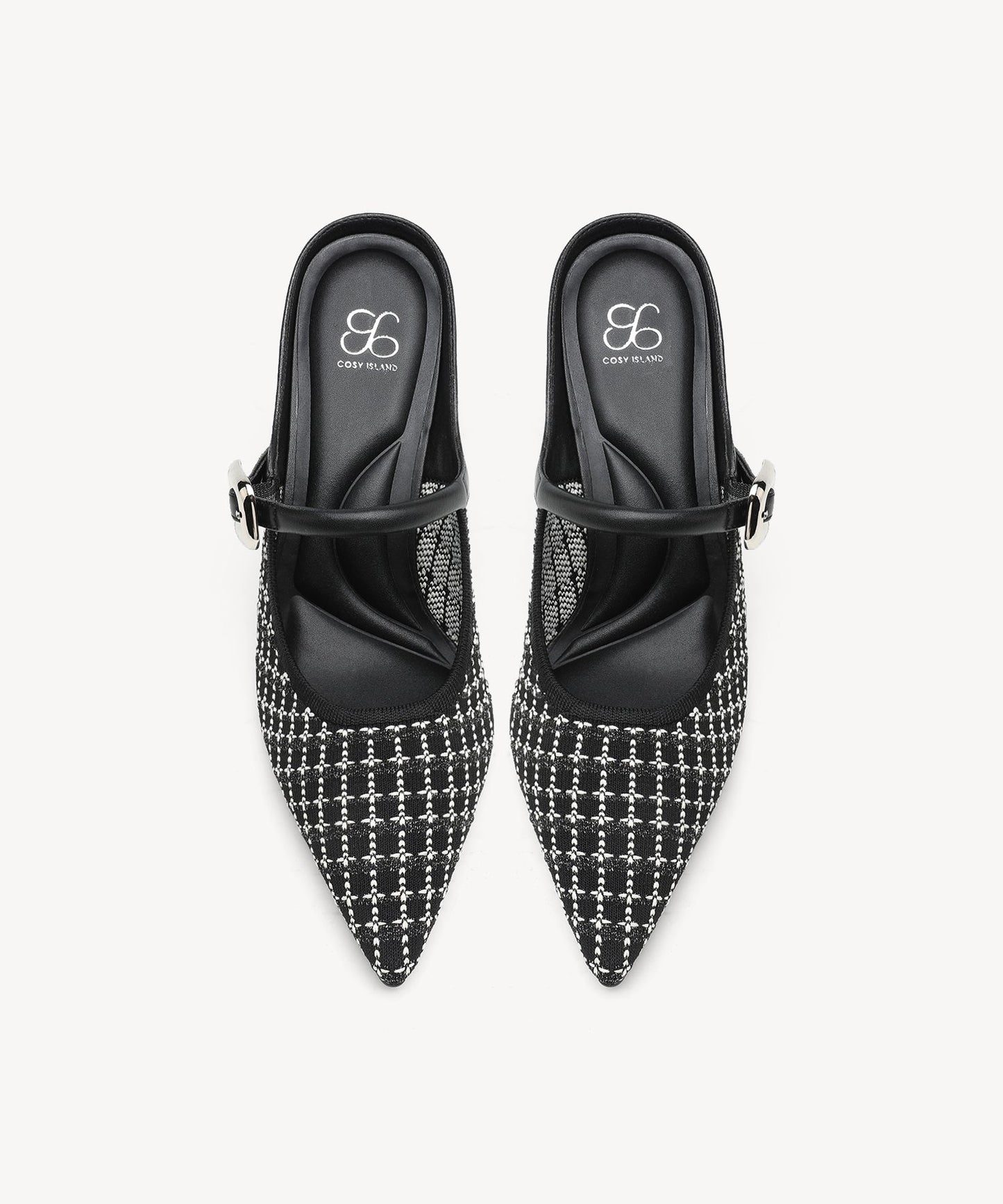 Zapato Mule Elegante de Tacón y Punta Fina