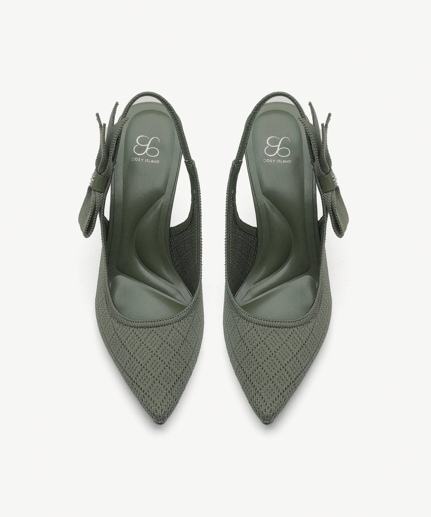 Zapatos de tacón con punta puntiaguda y lazo EverLush