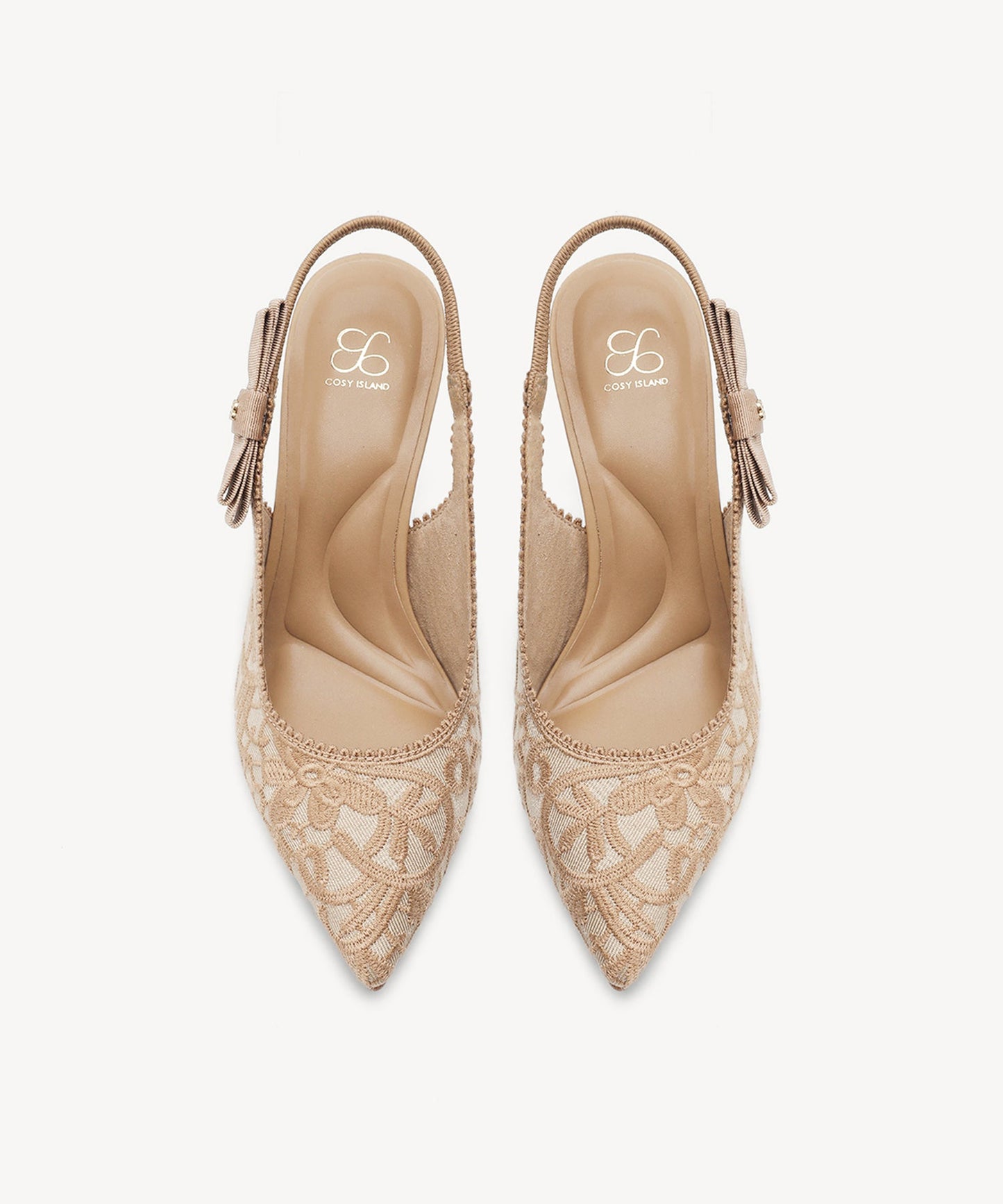 Zapatos de tacón con punta puntiaguda y lazo EverLush