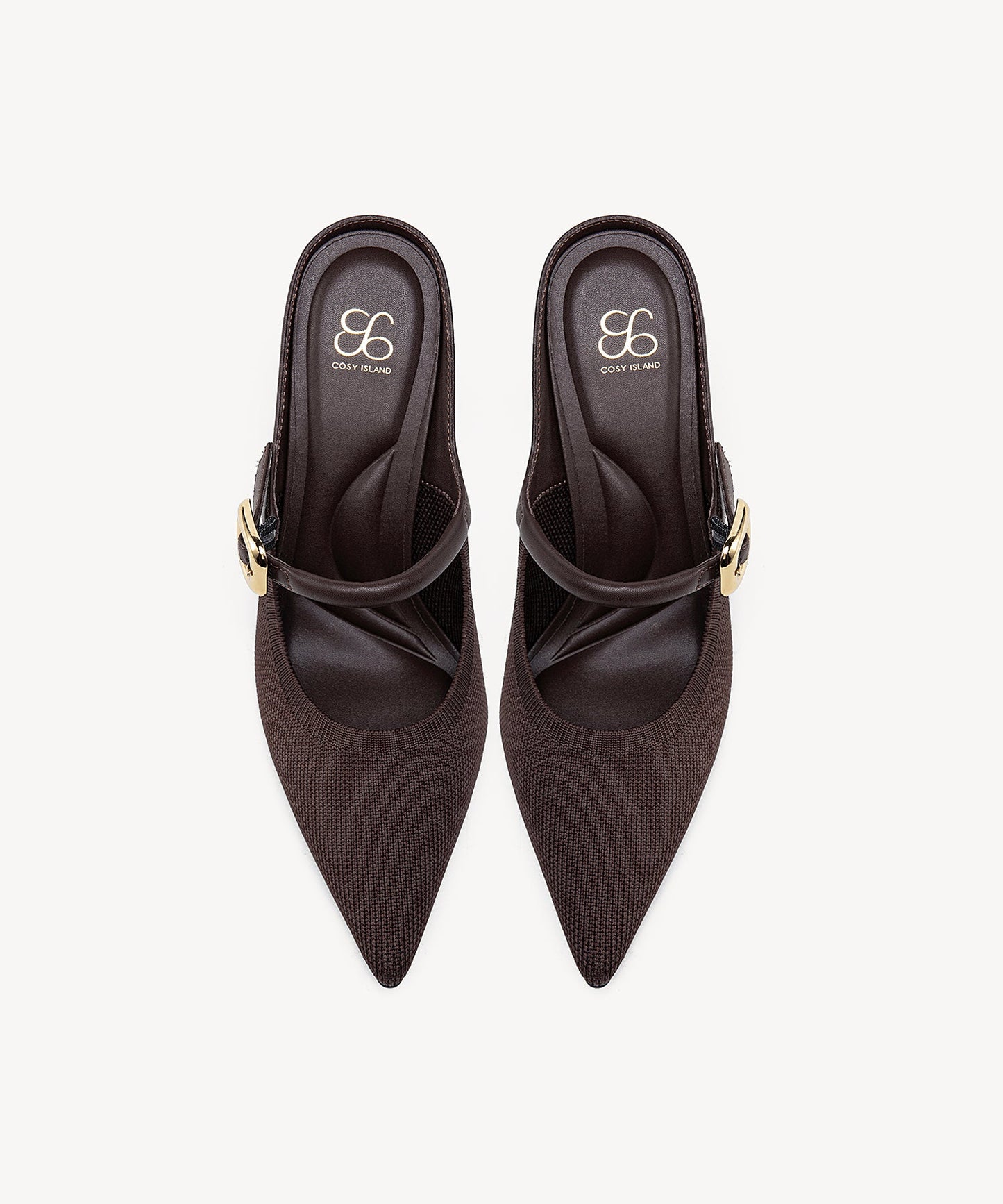 Zapato Mule Elegante de Tacón y Punta Fina