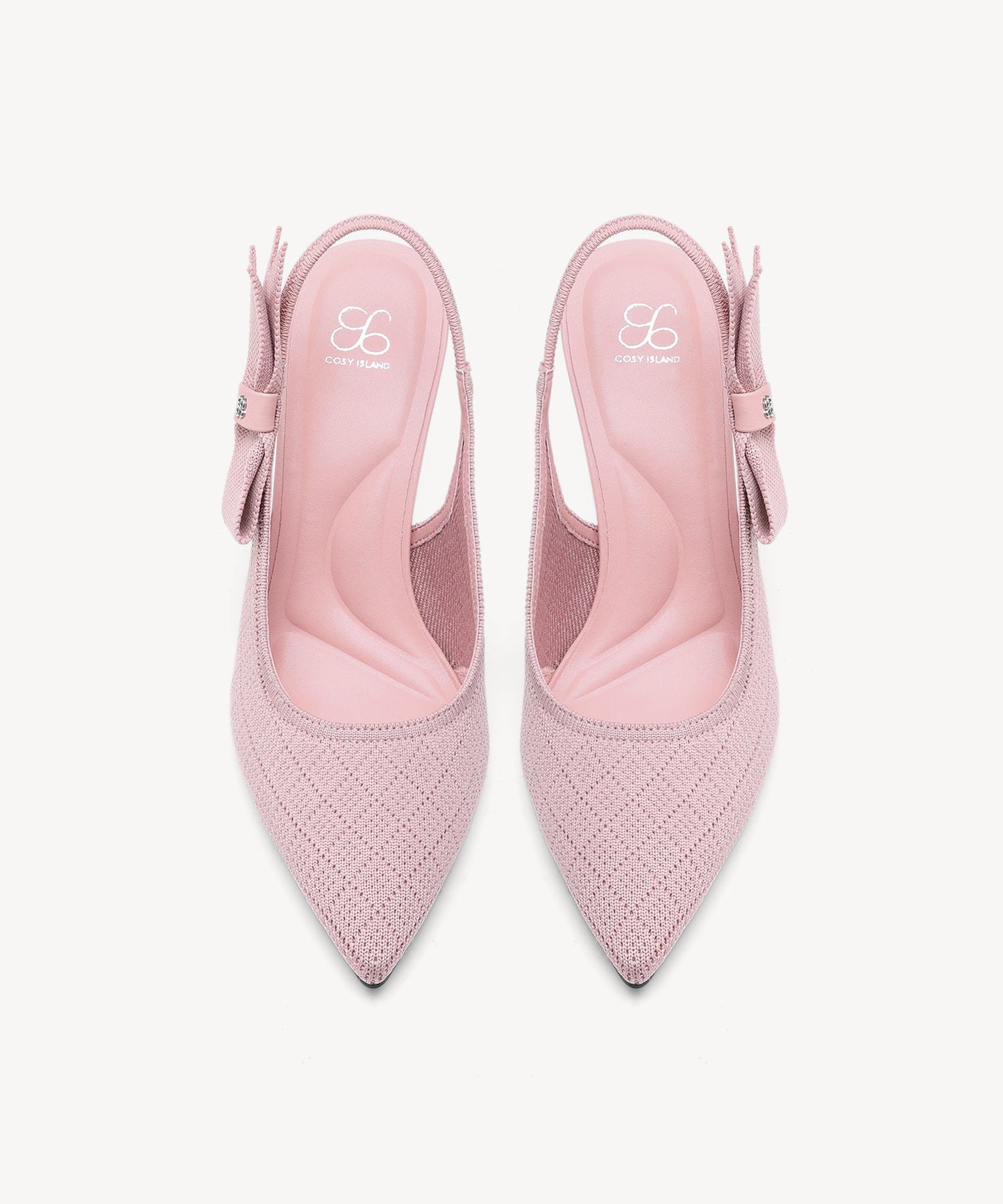 Zapatos de tacón con punta puntiaguda y lazo EverLush